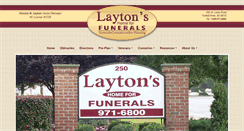 Desktop Screenshot of laytonshomeforfunerals.com